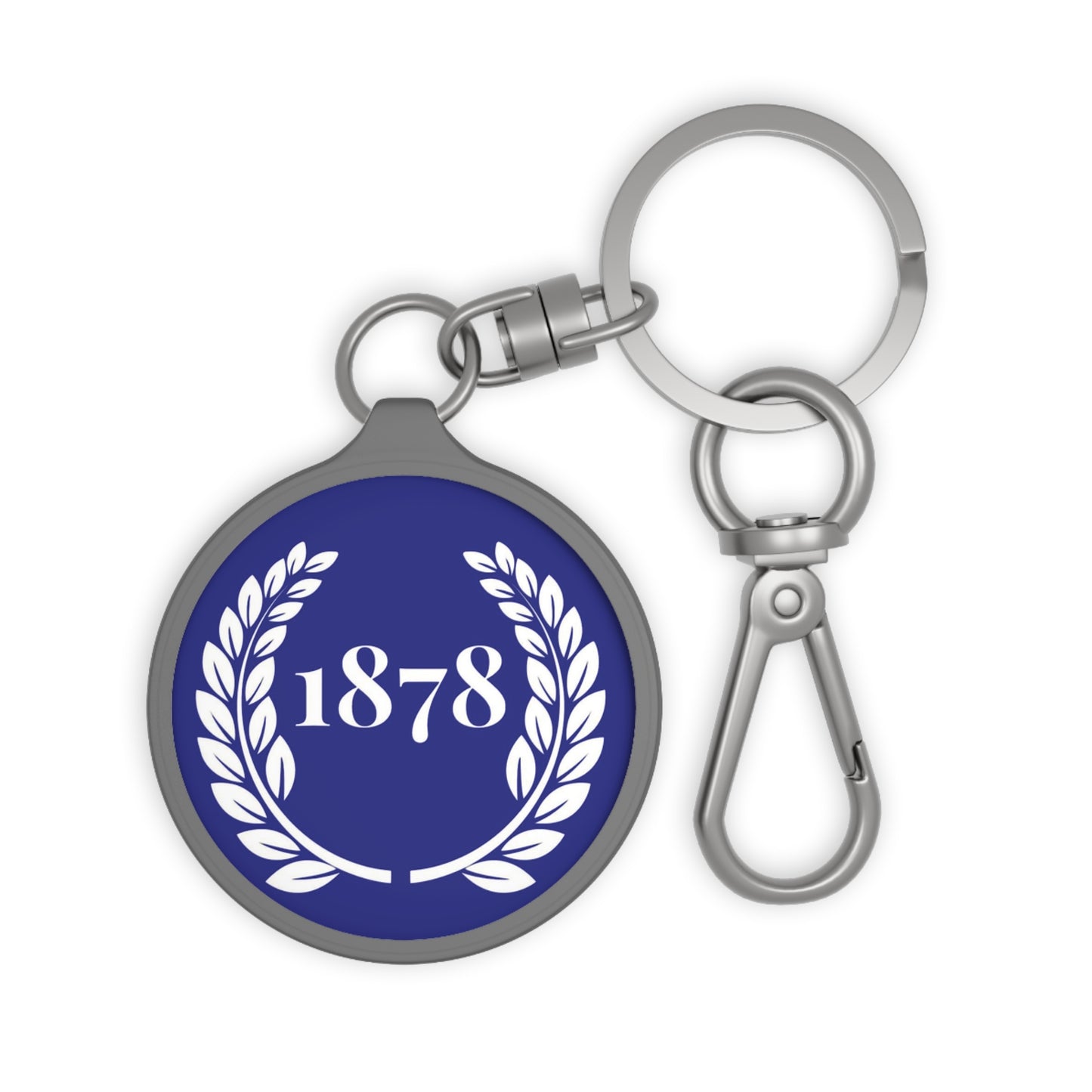 1878 Wreath Keyring Tag