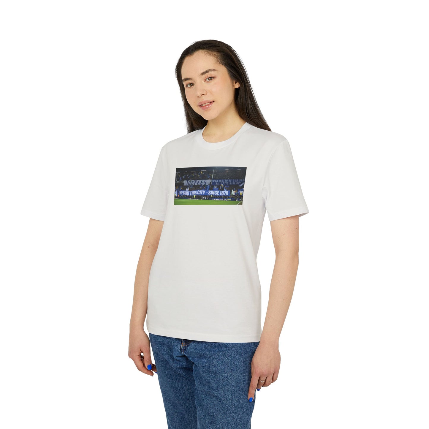 Gwladys Street We Built This City T-Shirt Without Text | Unisex Graphic Tee for Everton Fans