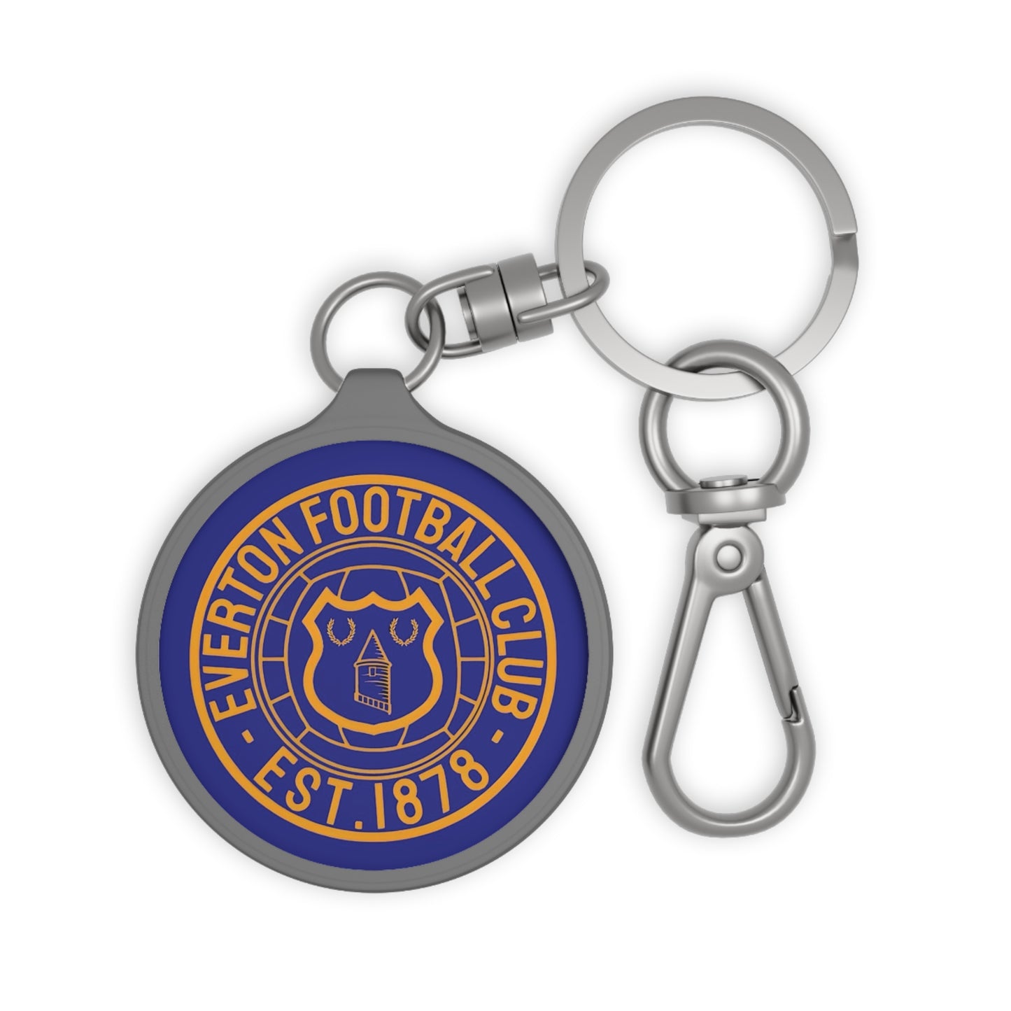 Retro Everton Keyring Tag