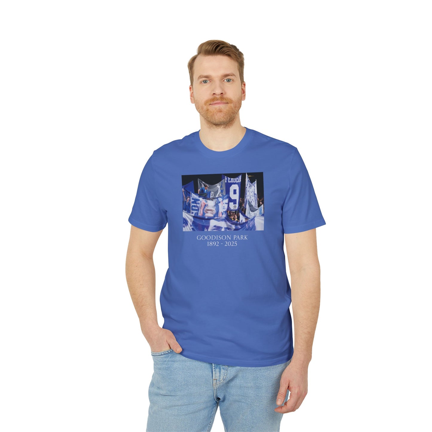 Flag Display T-Shirt | Unisex Graphic Tee for Everton Fans