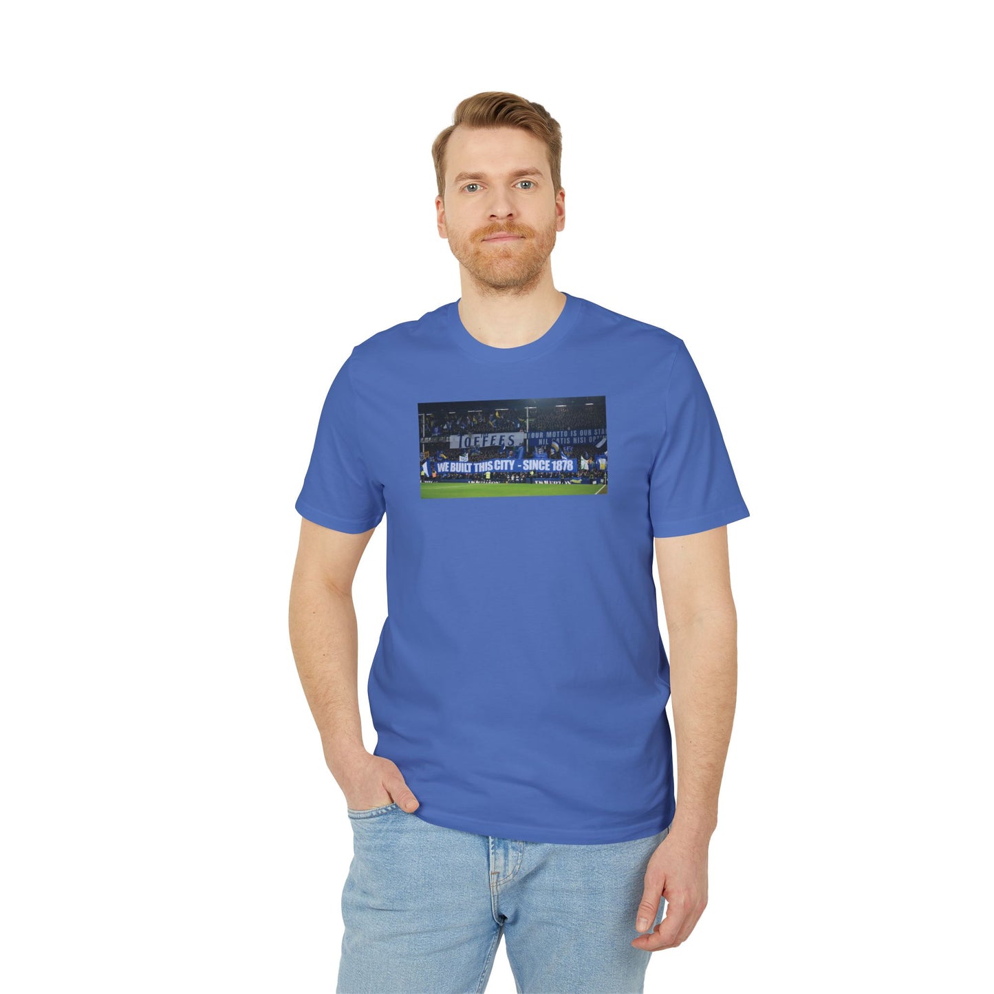 Gwladys Street We Built This City T-Shirt Without Text | Unisex Graphic Tee for Everton Fans