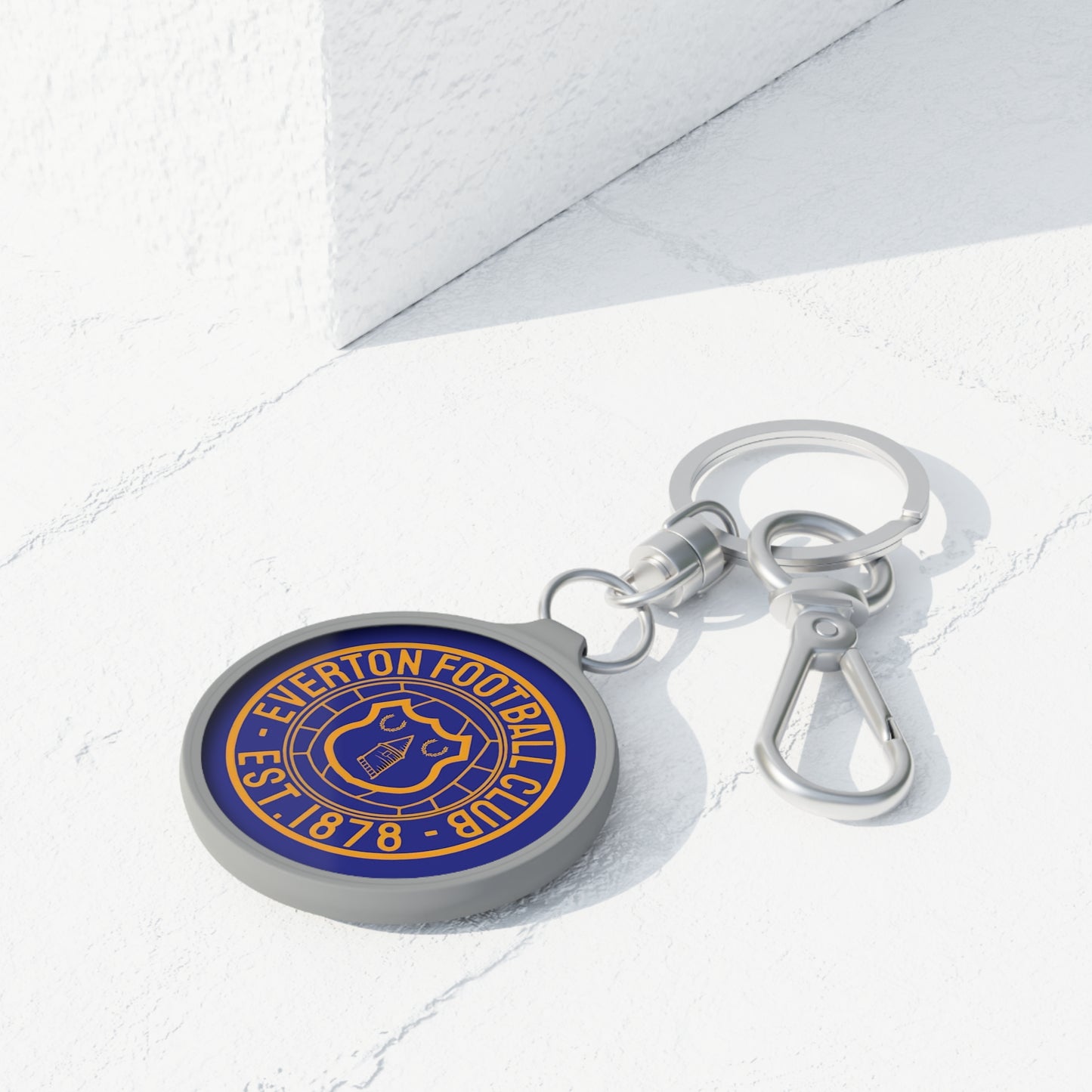 Retro Everton Keyring Tag