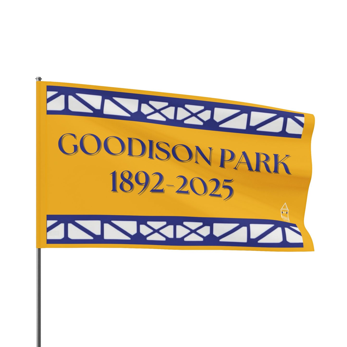 Goodison Flag - Yellow and Blue