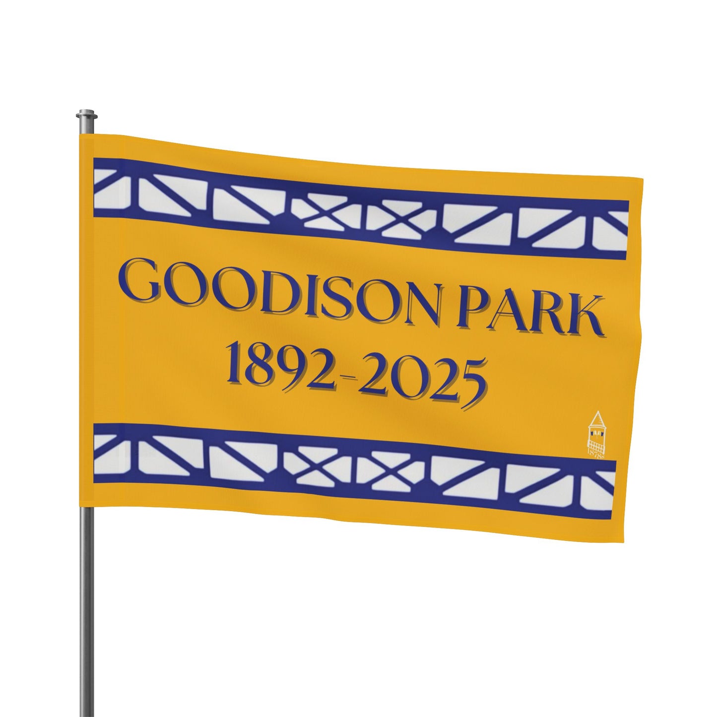 Goodison Flag - Yellow and Blue