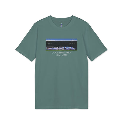 Gwladys Street Flag Display T-Shirt | Unisex Graphic Tee for Everton Fans