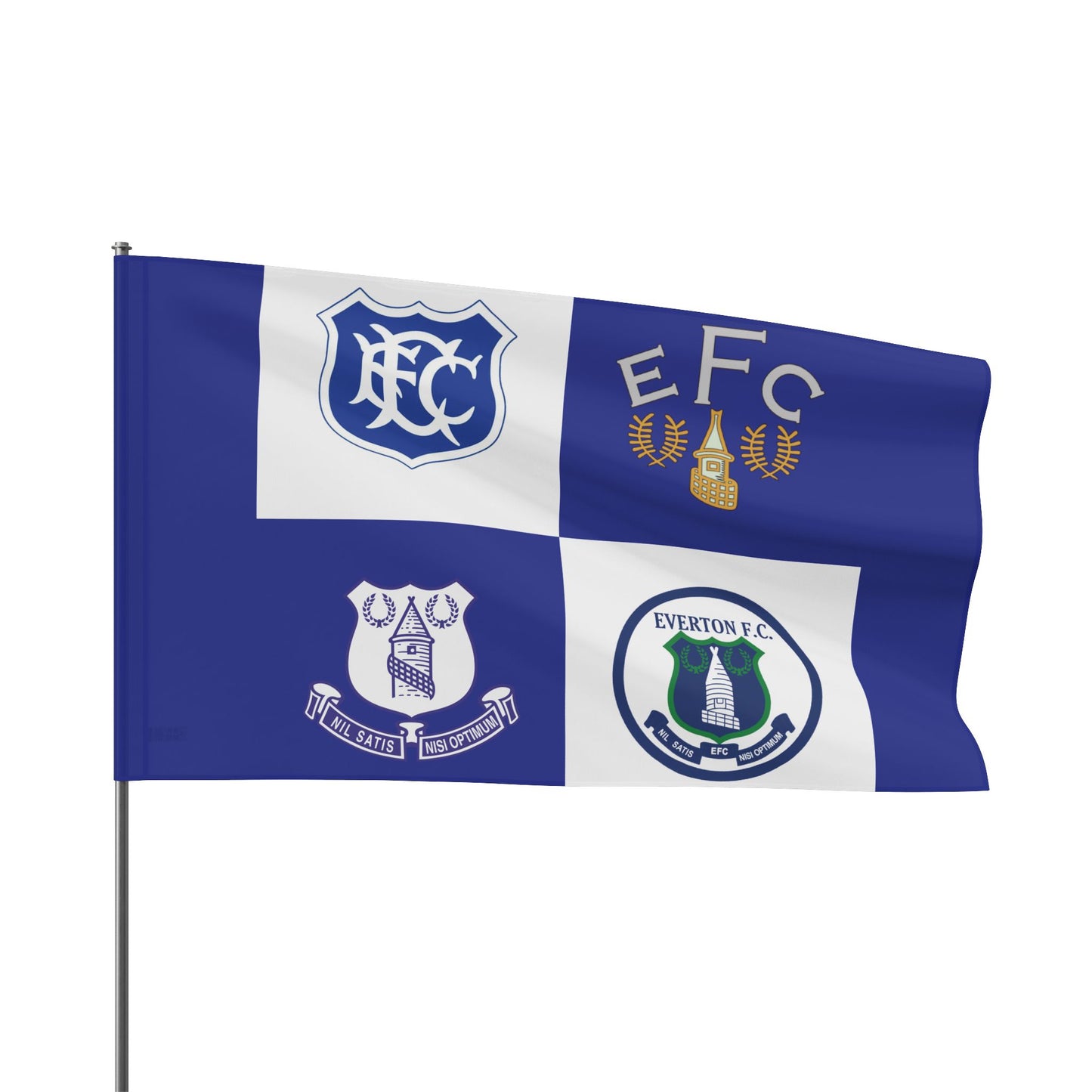Classic Everton Badges Flag