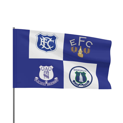 Classic Everton Badges Flag