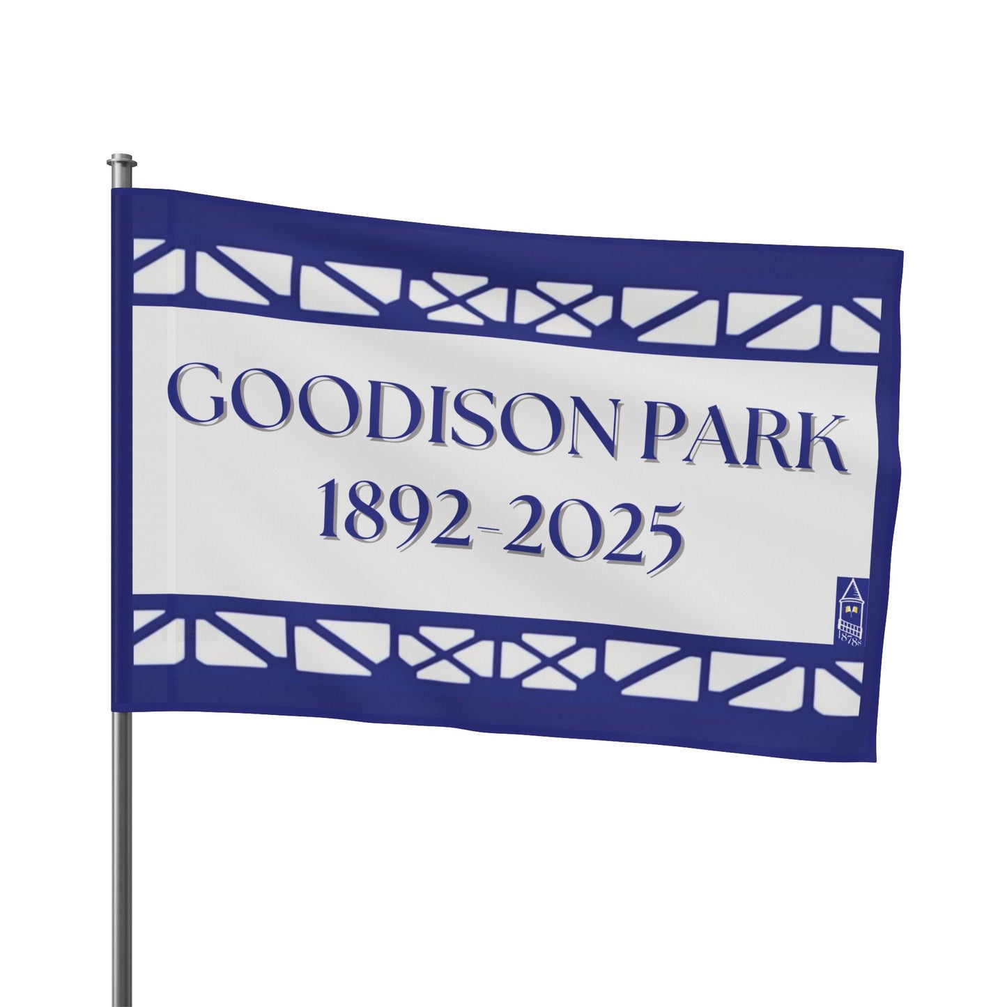 Goodison Flag - Blue and White