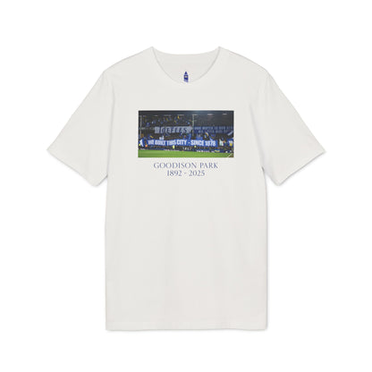 Gwladys Street We Built This City T-Shirt | Unisex Graphic Tee for Everton Fans