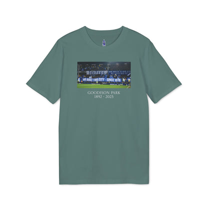 Gwladys Street We Built This City T-Shirt | Unisex Graphic Tee for Everton Fans