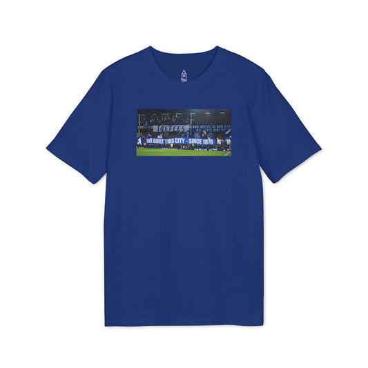 Gwladys Street We Built This City T-Shirt Without Text | Unisex Graphic Tee for Everton Fans