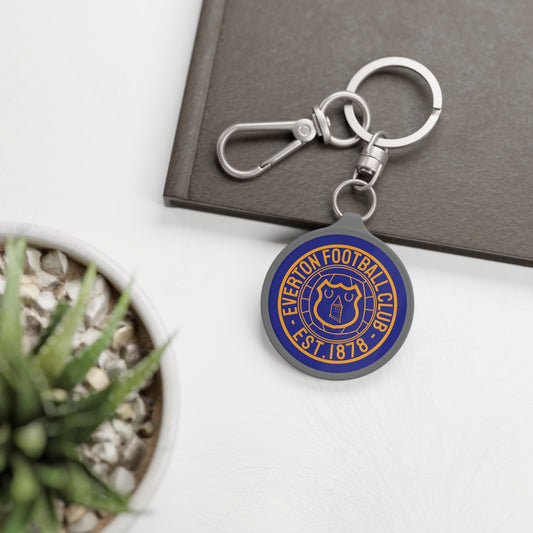 Retro Everton Keyring Tag