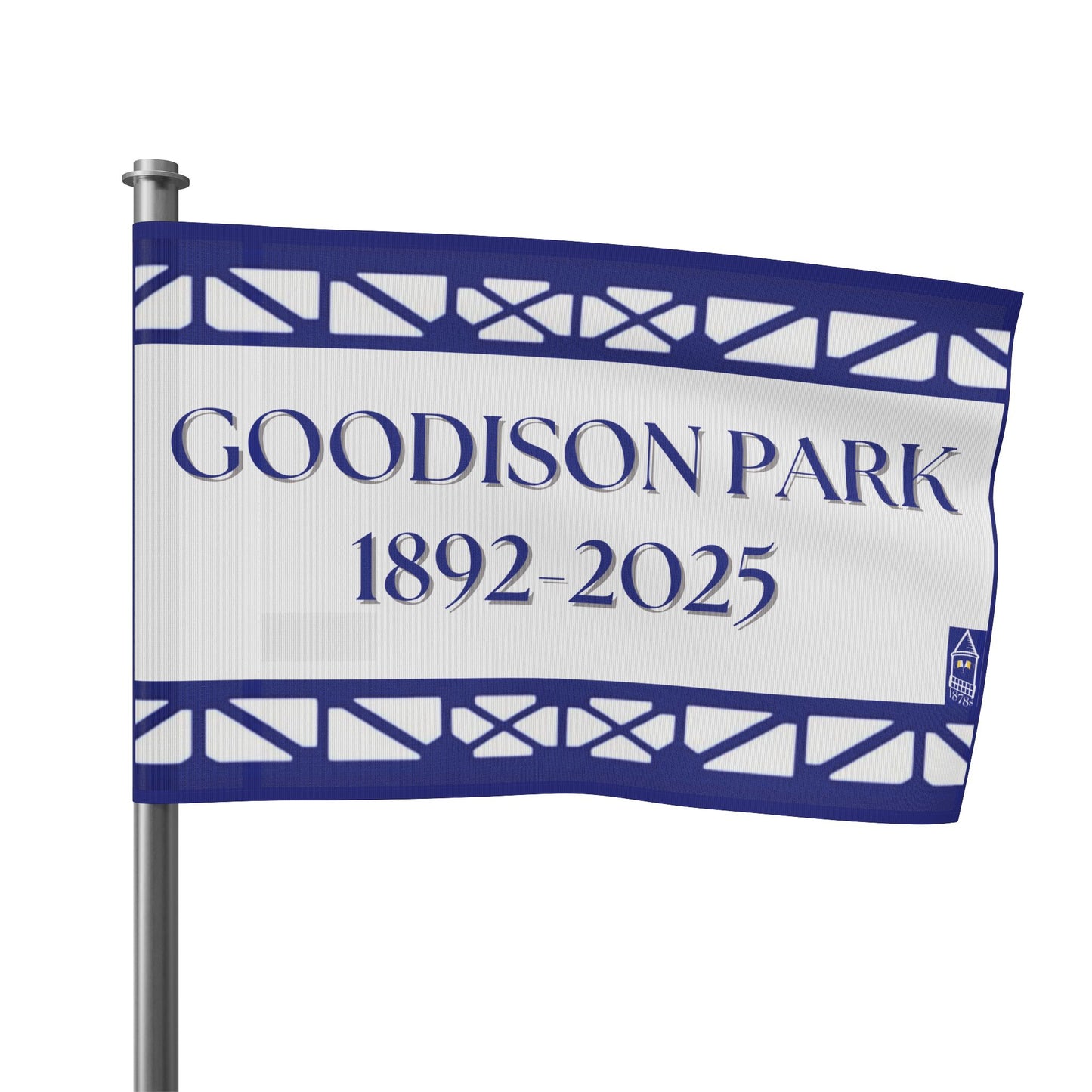 Goodison Flag - Blue and White