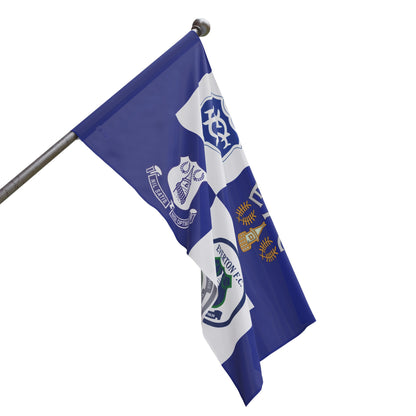 Classic Everton Badges Flag
