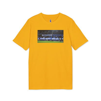 Gwladys Street We Built This City T-Shirt Without Text | Unisex Graphic Tee for Everton Fans