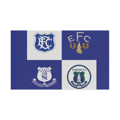 Classic Everton Badges Flag