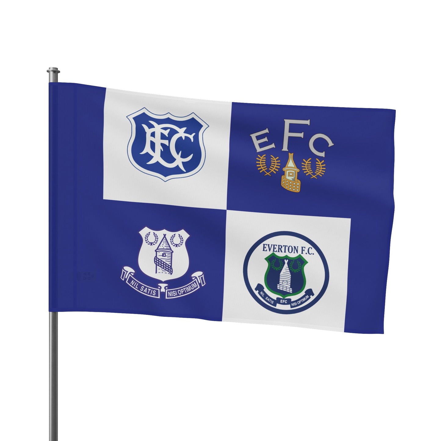 Classic Everton Badges Flag