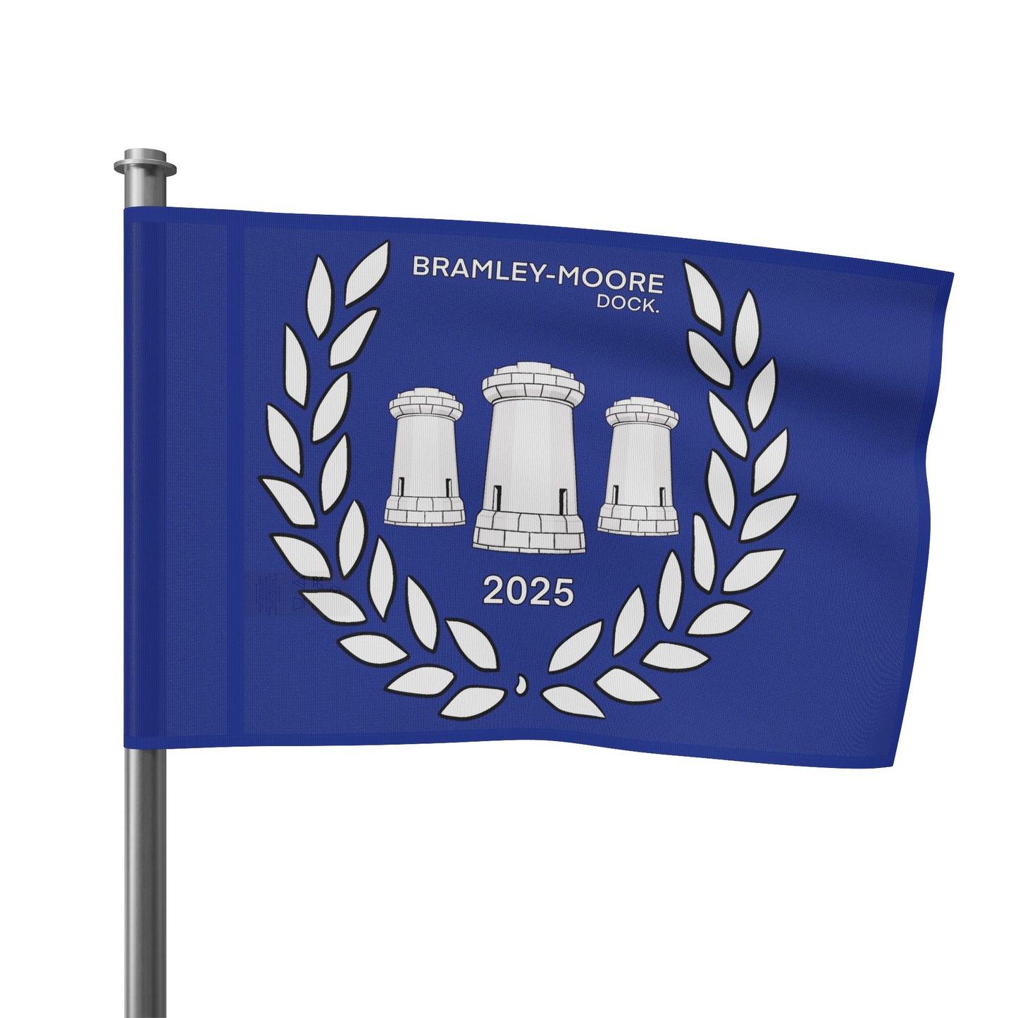 Bramley-Moore Dock Flag - Design by George Dobson