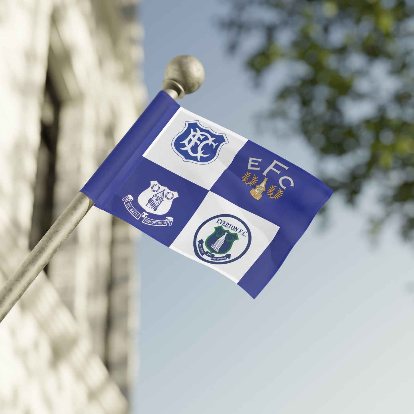 Classic Everton Badges Flag