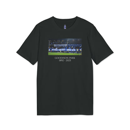 Gwladys Street We Built This City T-Shirt | Unisex Graphic Tee for Everton Fans